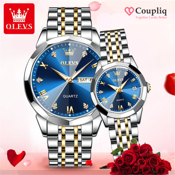 Olevs Premium Couple Watch - Image 6