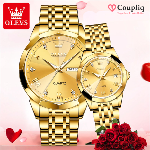 Olevs Premium Couple Watch - Image 3