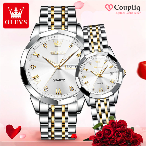 Olevs Premium Couple Watch - Image 2